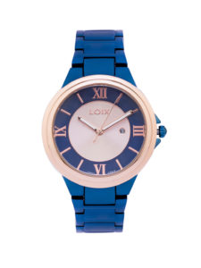 Reloj digital de pulso azul marca LOIX