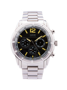 Reloj digital de pulso plateado marca LOIX